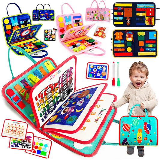 Busy Board Montessori Toys for Toddlers Sensory Perception